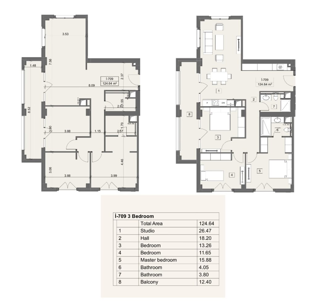 Arabian Ranches Baku – 3-Bedroom Sea View Apartment for Sale. Fully renovated apartments.