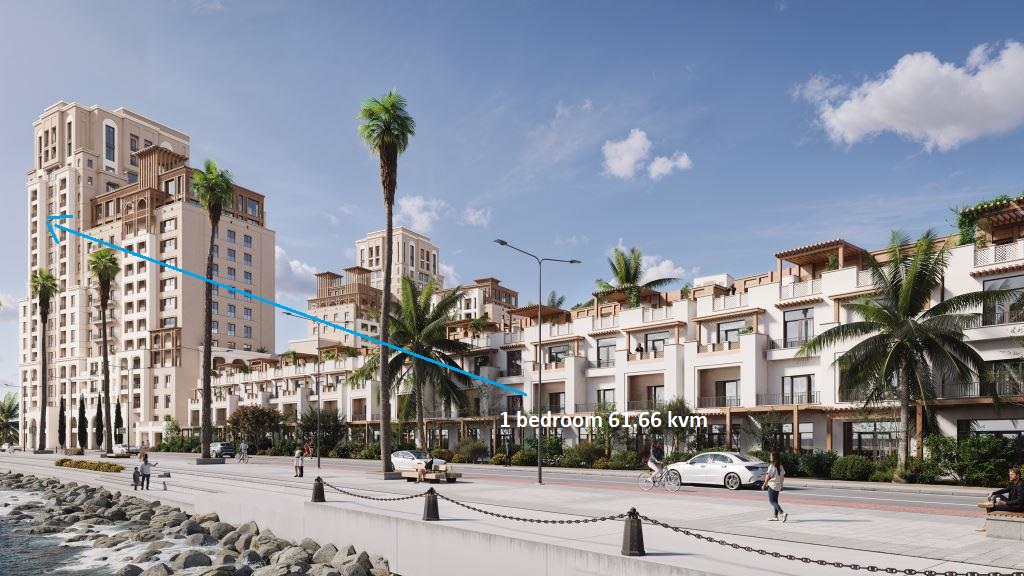 Sea Breeze E Tower in Arabian Ranches 1-Bedroom Sea View Apartment for Sale